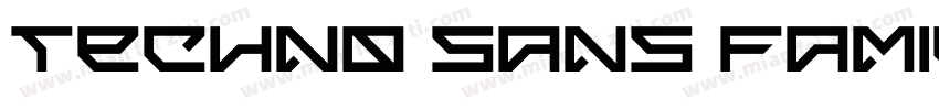 techno sans family字体转换
